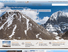 Tablet Screenshot of kailash-reisen.com